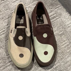 Stroye Stylish Yin Yang Slip-On Sneakers size 11 New